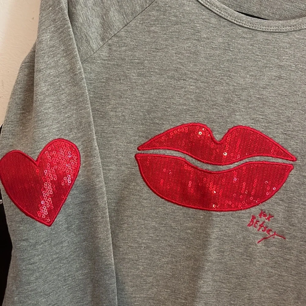 Betsey Johnson Red Sequin Lips Dress - Picture 2 of 5